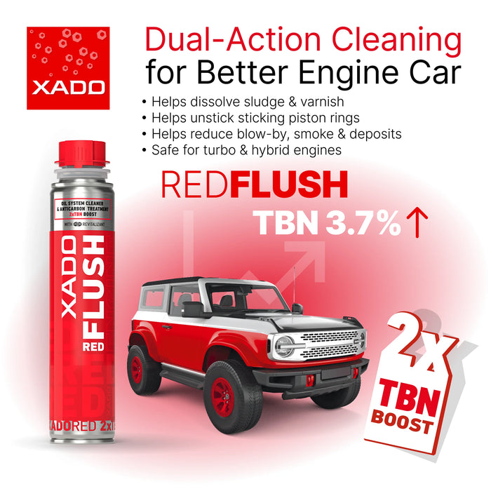 XADO RED FLUSH - Nettoyant et décarbonisant circuit d'huile