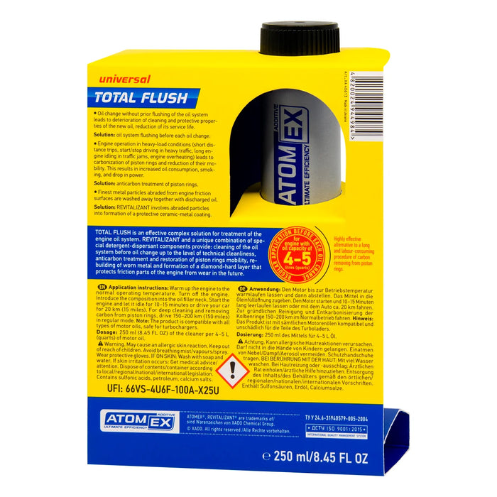 ATOMEX TOTALFLUSH - Nettoyant circuit d'huile avant vidange